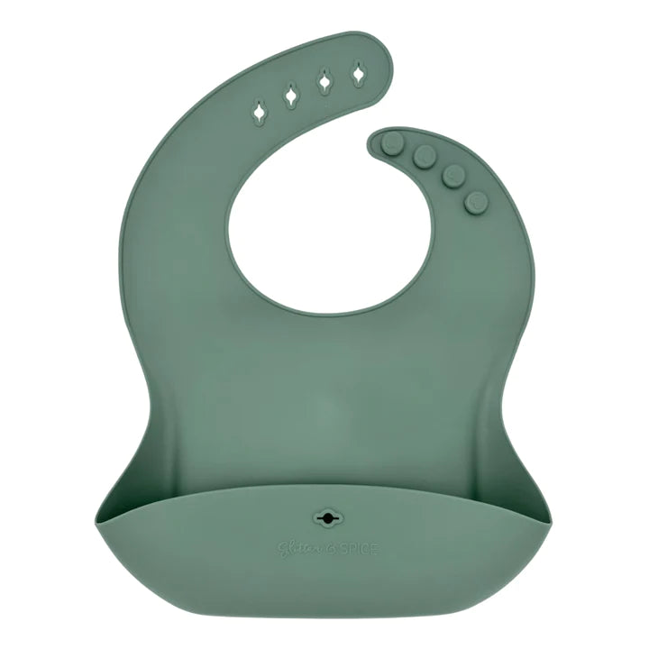 Glitter & Spice Food Bib - Mossy Meadows