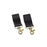 Petunia Pickle Bottom Valet Stroller Clips - Gold & Black