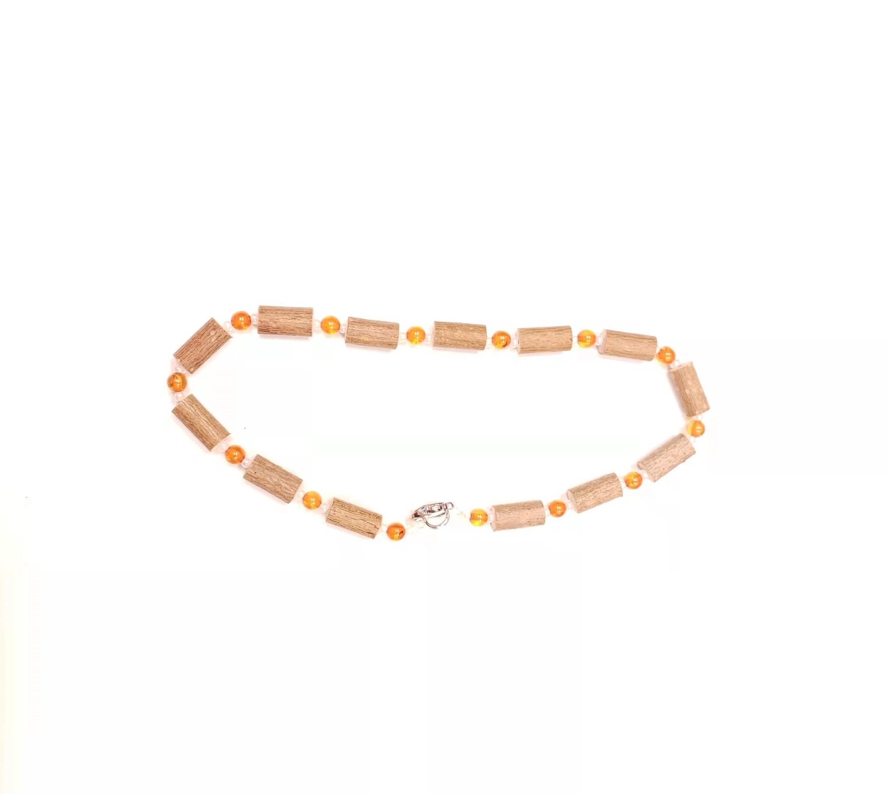 Bienfaits Noisetier/Healing Hazel Amber Teething Necklace-10.5 Inches - White