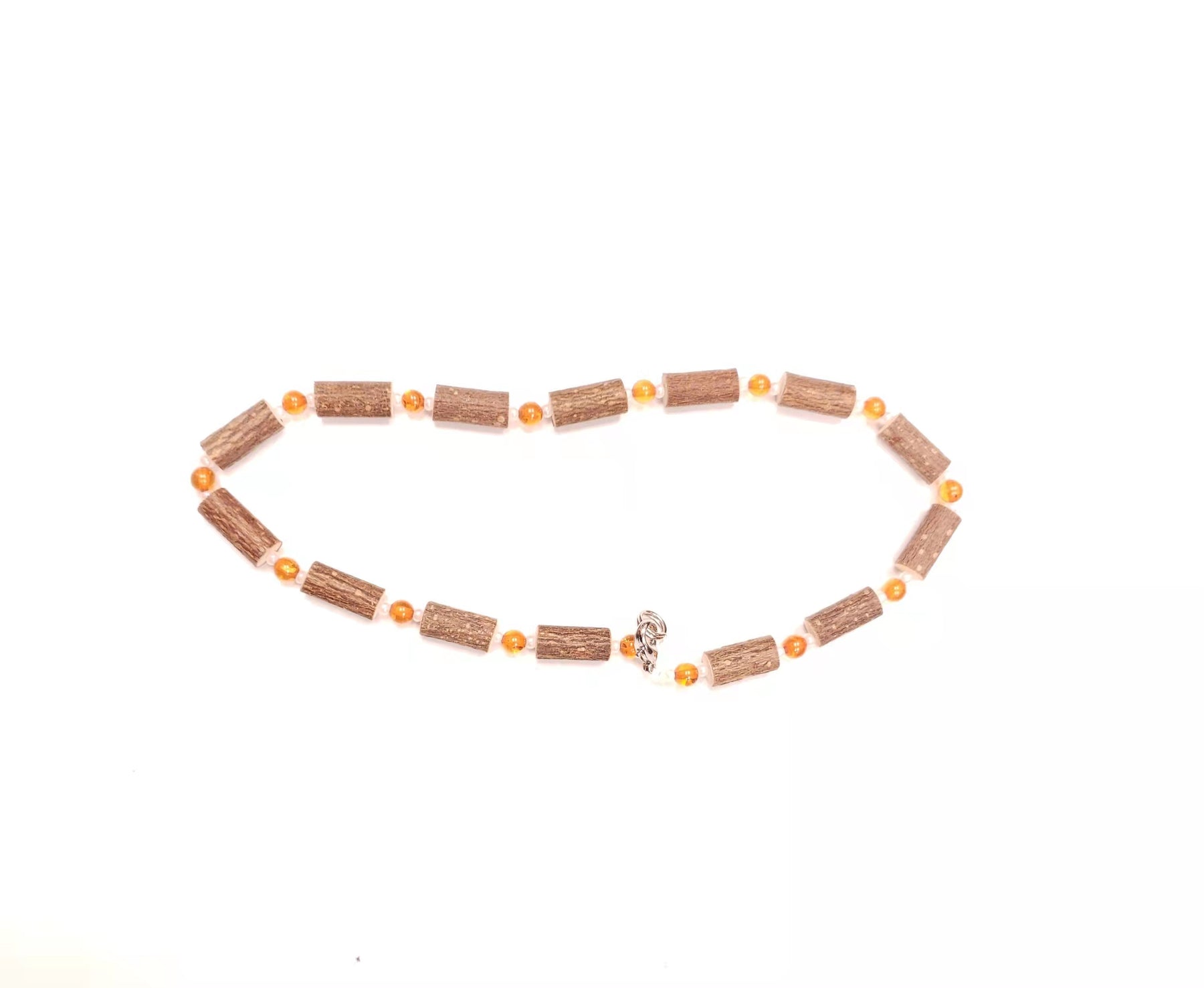 Bienfaits Noisetier/Healing HazelAmber Teething Necklace-12 Inches - White