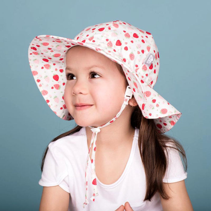 Kids’ Gro-With-Me® Cotton Floppy Hat | Strawberry