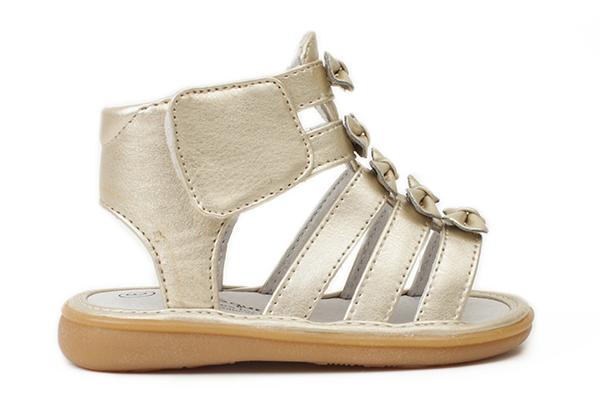Wee Squeak Athena Sandals Pewter