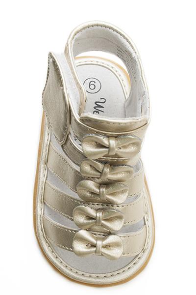 Wee Squeak Athena Sandals Pewter