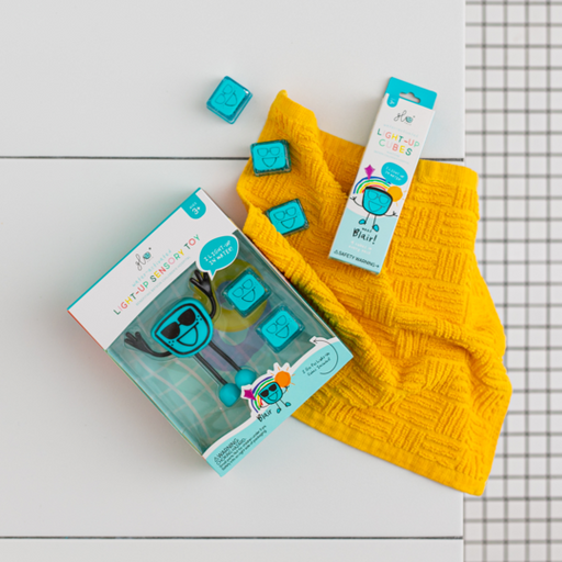 Glo Pals Light up Cubes - Blair Blue (4 Cubes)