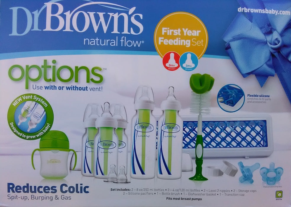 Dr Brown's Options 1st Year Feeding Set Narrow-Neck