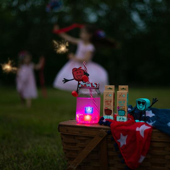 Glo Pals Light up Cubes - Sammy Red (4 Cubes)