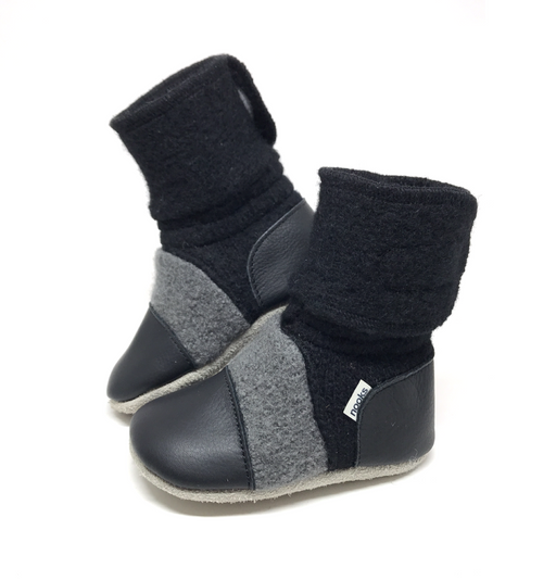 Nooks Felted Wool Booties Eclipse