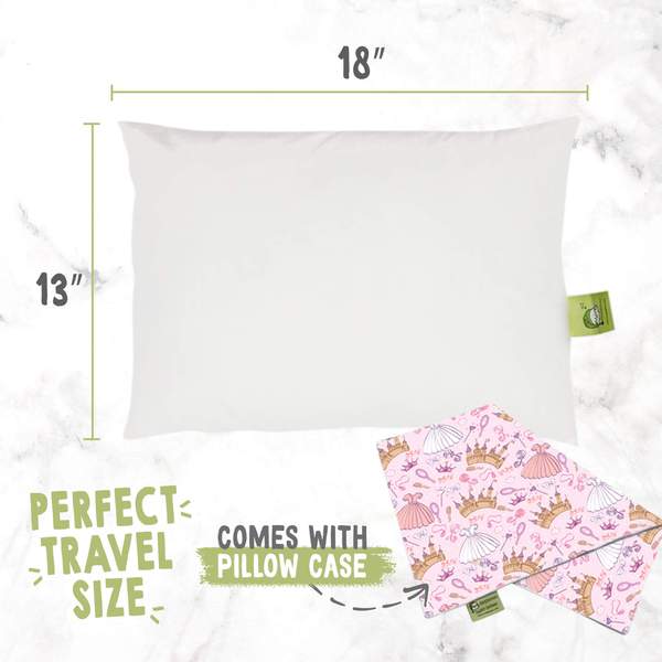 KeaBabies Toddler Pillow with Pillowcase - Princess (KB023-007)