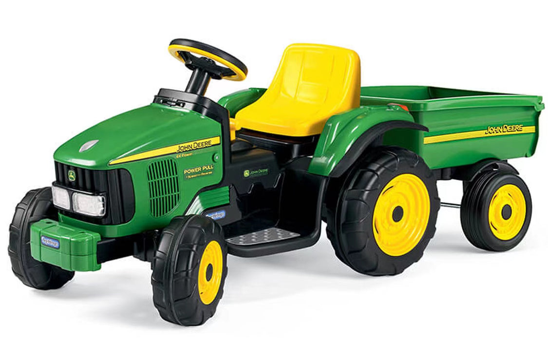 peg perego john deere tractor power pull Peg Perego John Deere Power Pull W. Trailer Green