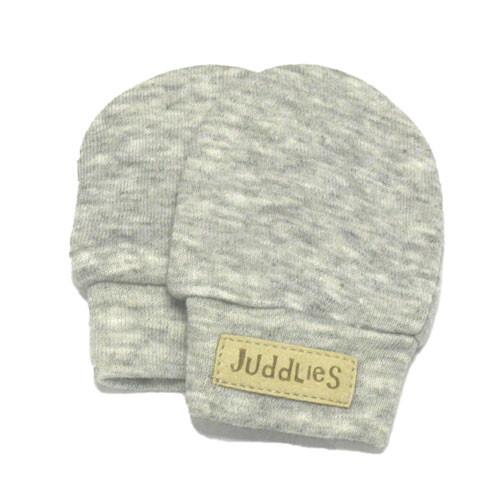 Juddlies Scratch Mitts Pale Grey Fleck - CanaBee Baby