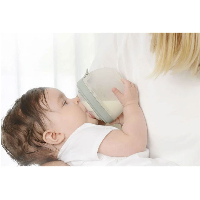 Kidsme Oval Feeding Bottle with Extra Nipple Purple
