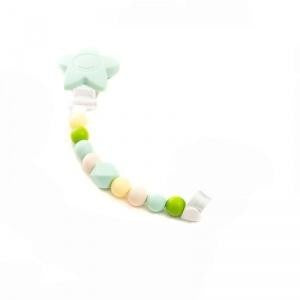 Petite Creations Green Star Silicone Pacificer Holder