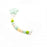Petite Creations Green Star Silicone Pacificer Holder
