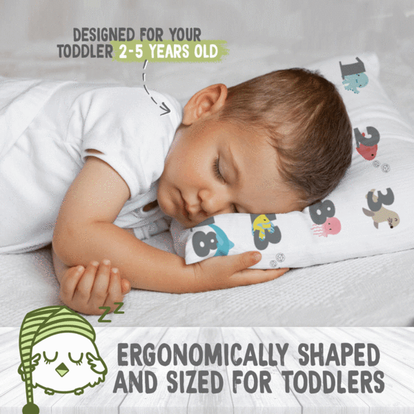 KeaBabies Toddler Pillow with Pillowcase - Kea123