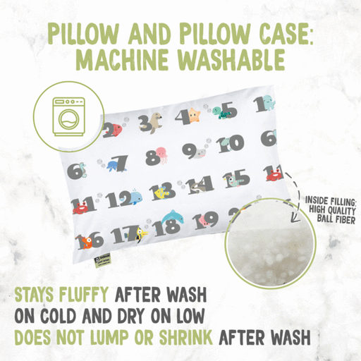 KeaBabies Toddler Pillow with Pillowcase - Kea123