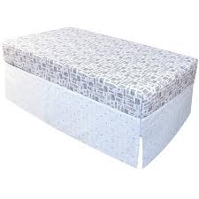 Kushies Crib Skirt Ben&Noa Blue Squares (BN751-105)