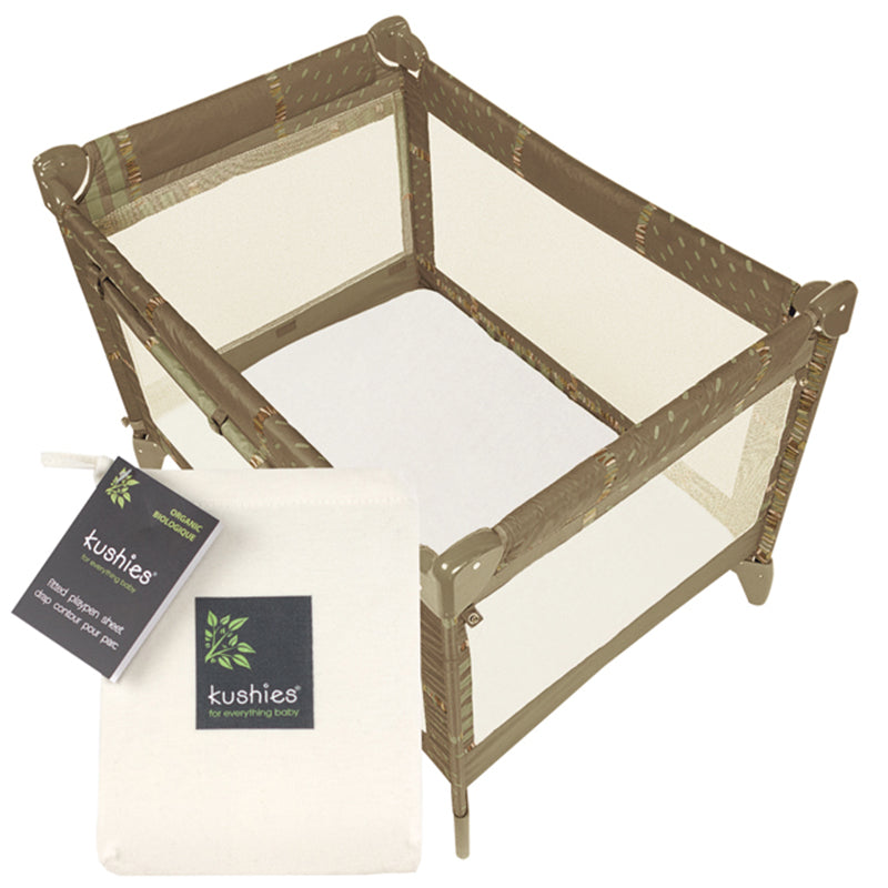 Kushies Playpen Sheet Jersey Off White (SO831-92)