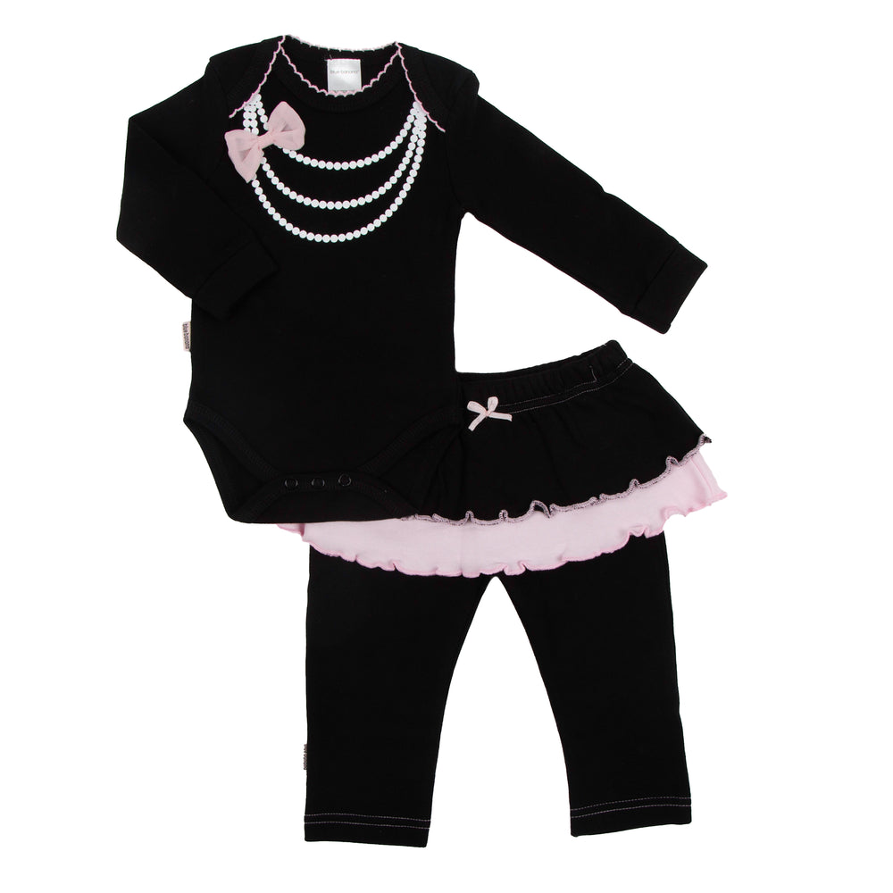Blue Banana L1813 Mini LS B/S& Legging Set Black