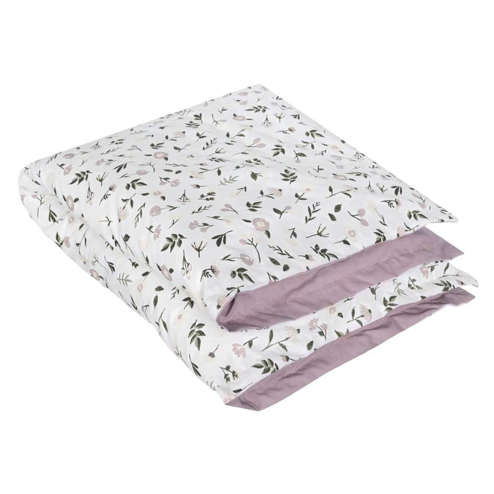 Perlim Pin Pin Baby Duvet & Duvet Cover - Floral - Plum Back L2100A-FL