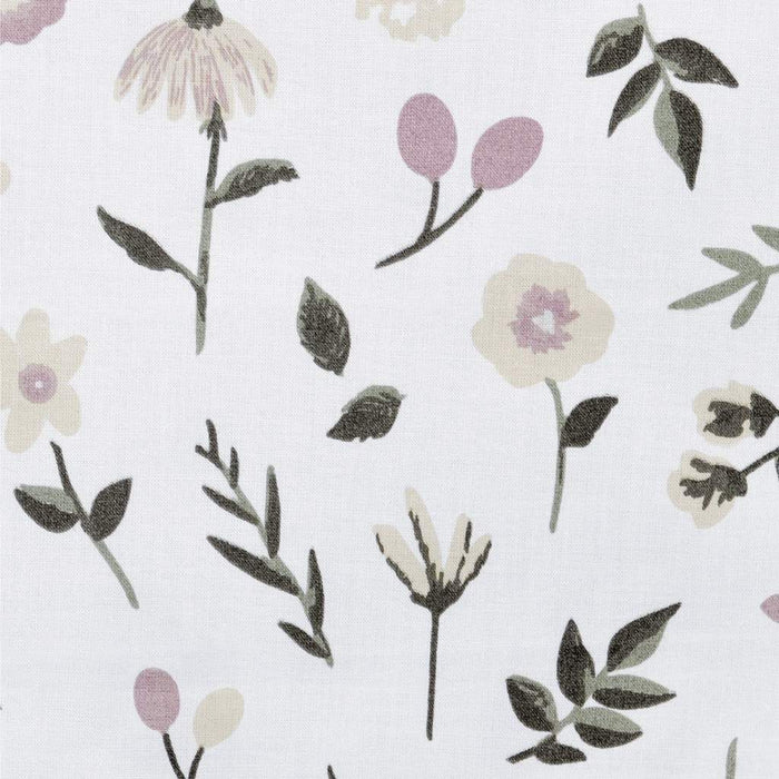 Perlim Pin Pin Baby Duvet & Duvet Cover - Floral - Plum Back L2100A-FL