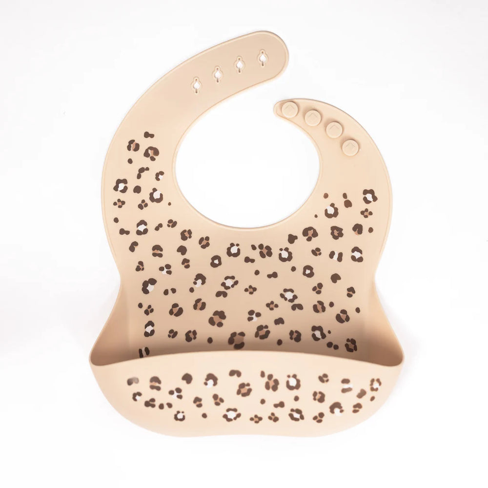 Lil North Silicone Bib Cheetah Spots