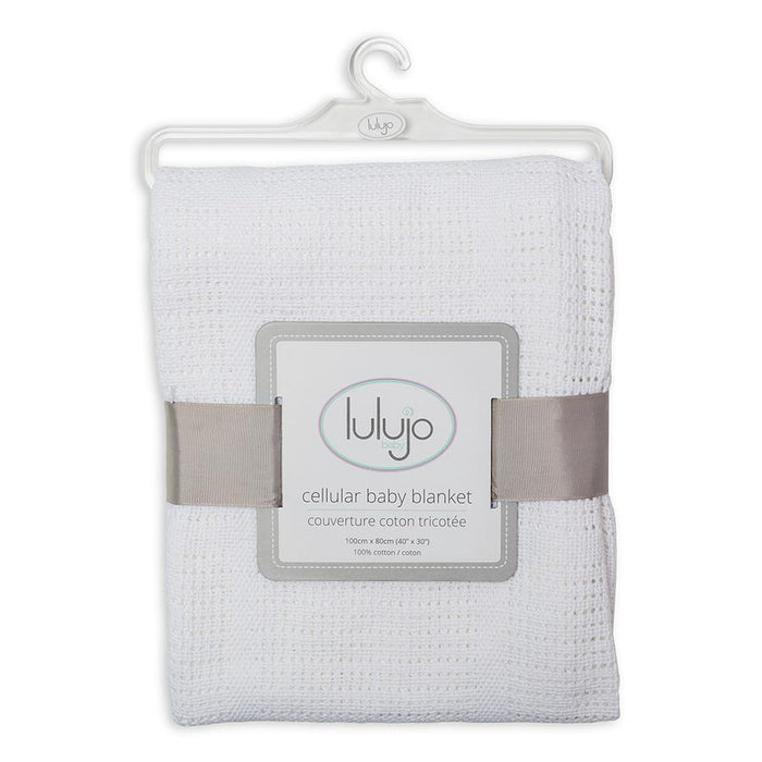 Lulujo Cellular Blanket - White (LJ750)