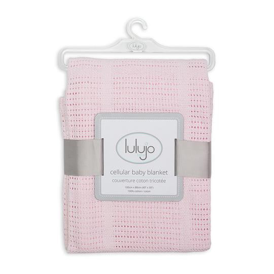 Lulujo Cellular Blanket - Pink (LJ751)