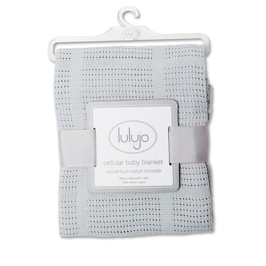 Lulujo Cellular Blanket - Grey (LJ753)