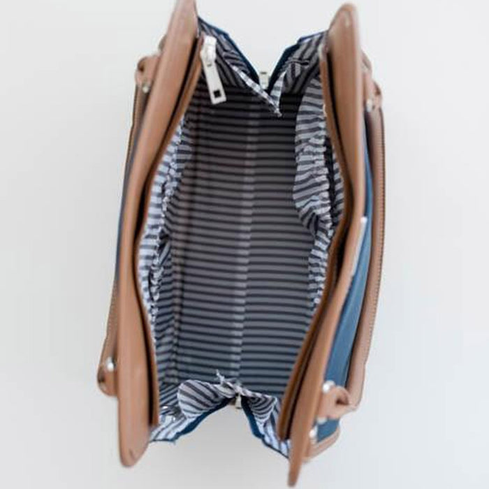 Little Unicorn Petite Manifest Weekender Diaper Bag-Denim