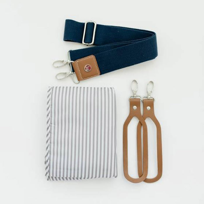 Little Unicorn Petite Manifest Weekender Diaper Bag-Denim