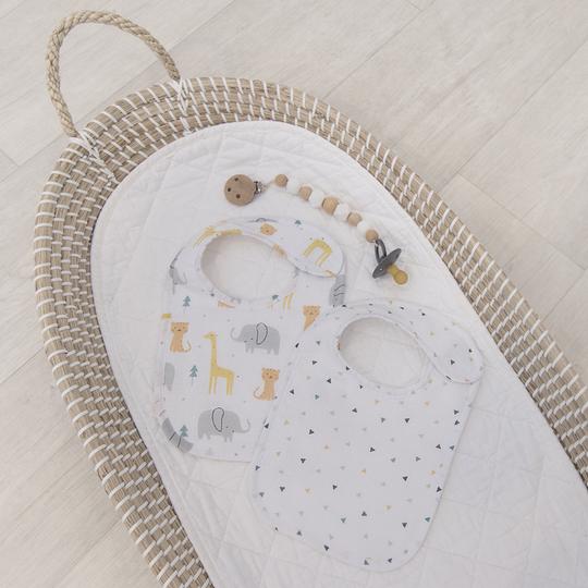 Living Textiles Muslin Bibs - Animal Parade 2pk 711010