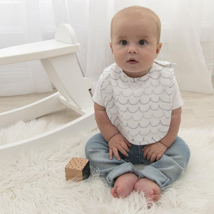 Living Textiles Muslin Bibs - Whale Of A Time 2pk 711011