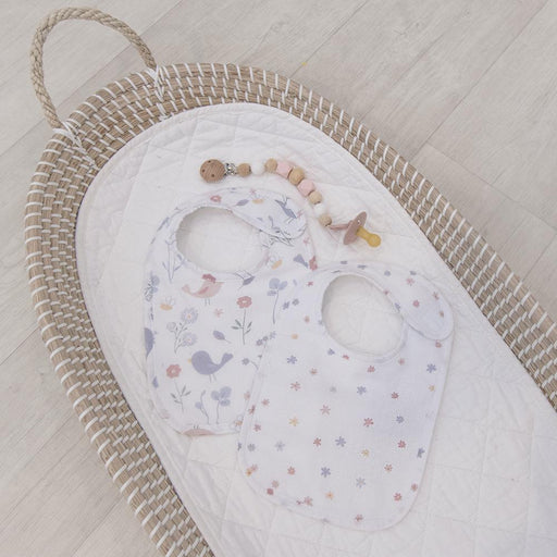 Living Textiles Muslin Bibs - Sweet Tweet 2pk 711012