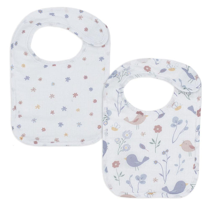 Living Textiles Muslin Bibs - Sweet Tweet 2pk 711012