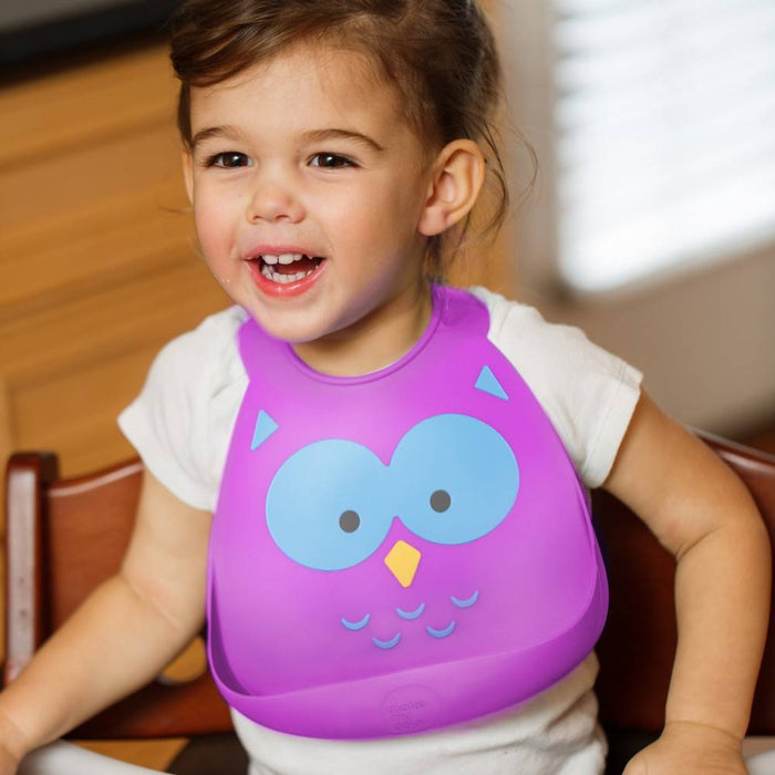 Make My Day Baby Bib Owl