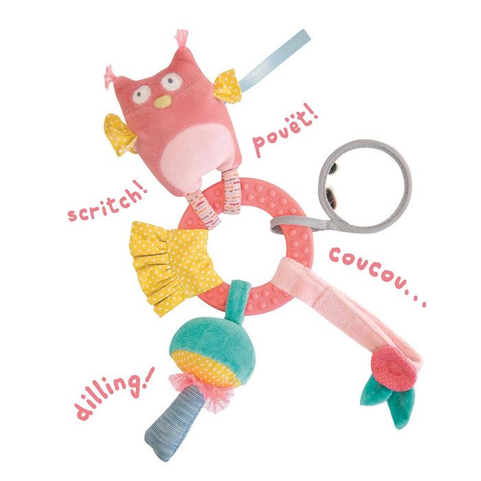 Moulin Roty Owl Ring Rattle