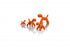 MAGIS DESIGN PUPPY ABSTRACT DOG ORANGE Small 1001C