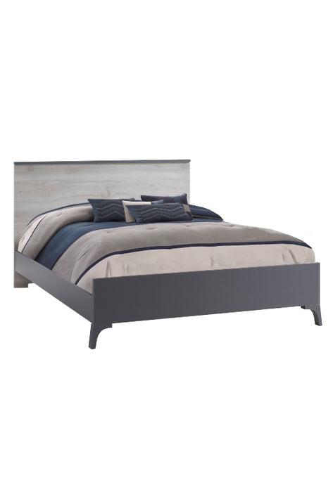 Natart Tulip Metro Double Bed Conversion Rail kit 54" and low profile foodboard 54"  - Charcoal - MARKHAM STORE PICKUP ONLY