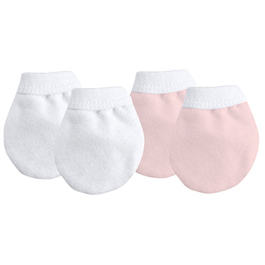 Kushies Organic Jersey Mittens-Pink  (O7360)