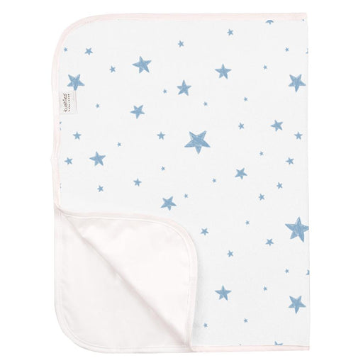 Kushies Deluxe Terry Portable Changing Pad - Blue Scribble Stars (P215-605)