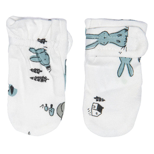 Perlim Pin Pin Bamboo Scratch Mittens - Bunnies