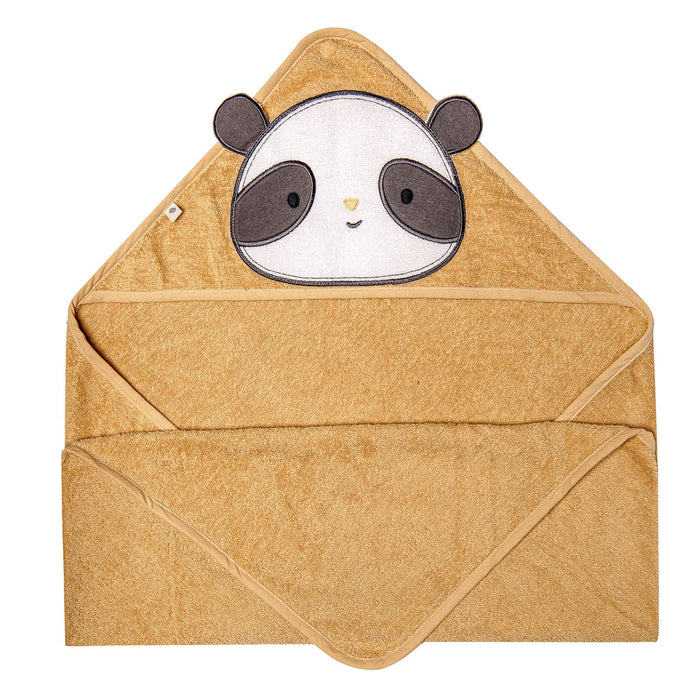Perlim Pin Pin Hooded Towel - Curry the Panda
