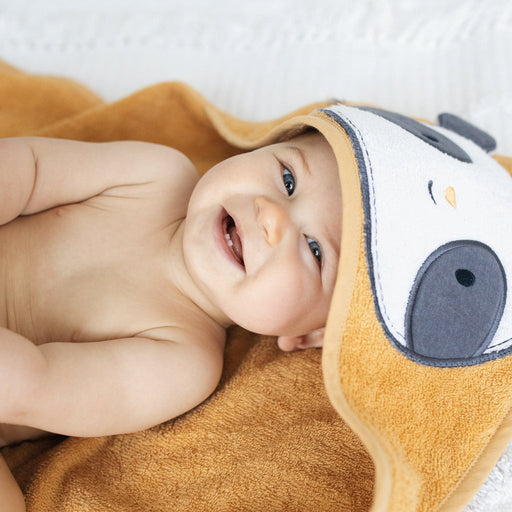 Perlim Pin Pin Hooded Towel - Curry the Panda