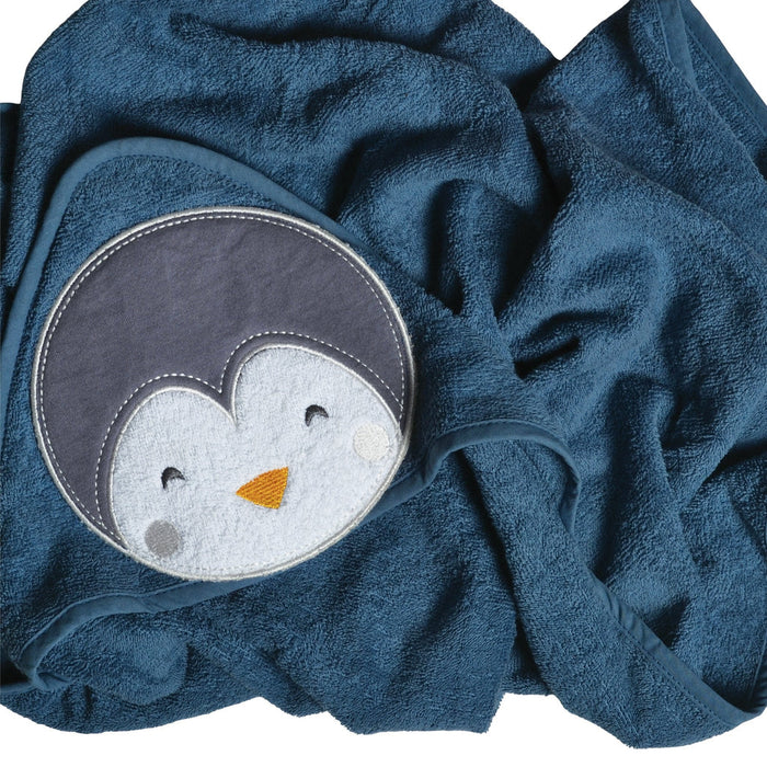 Perlim Pin Pin Baby Hooded Towel - Penguin