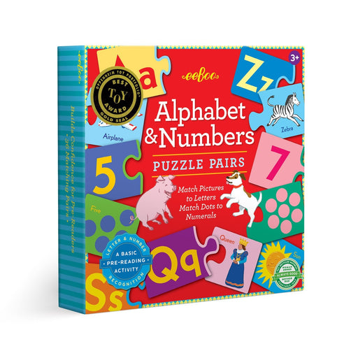 eeBoo Alphabet & Numbers Puzzle Pairs PPALP3