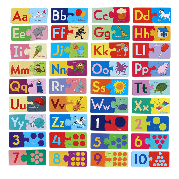 eeBoo Alphabet & Numbers Puzzle Pairs PPALP3