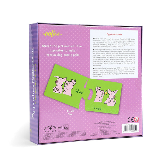 eeBoo Opposites Puzzle Pairs PPOPP3