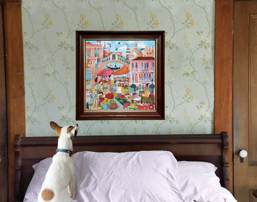 eeBoo Venice Open Market 1000 Pc Puzzle PZTVCE