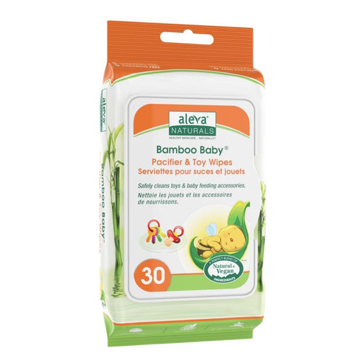 Aleva Bamboo Paci&Toy Wipes 30ct