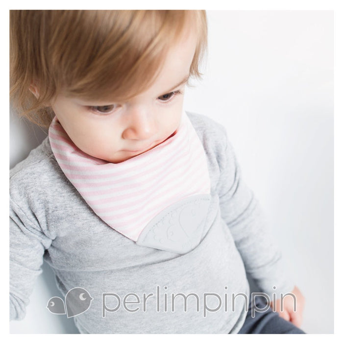 Perlim PinPin Bubbly Cotton Teething Bib Fashoa Unicorns - CanaBee Baby